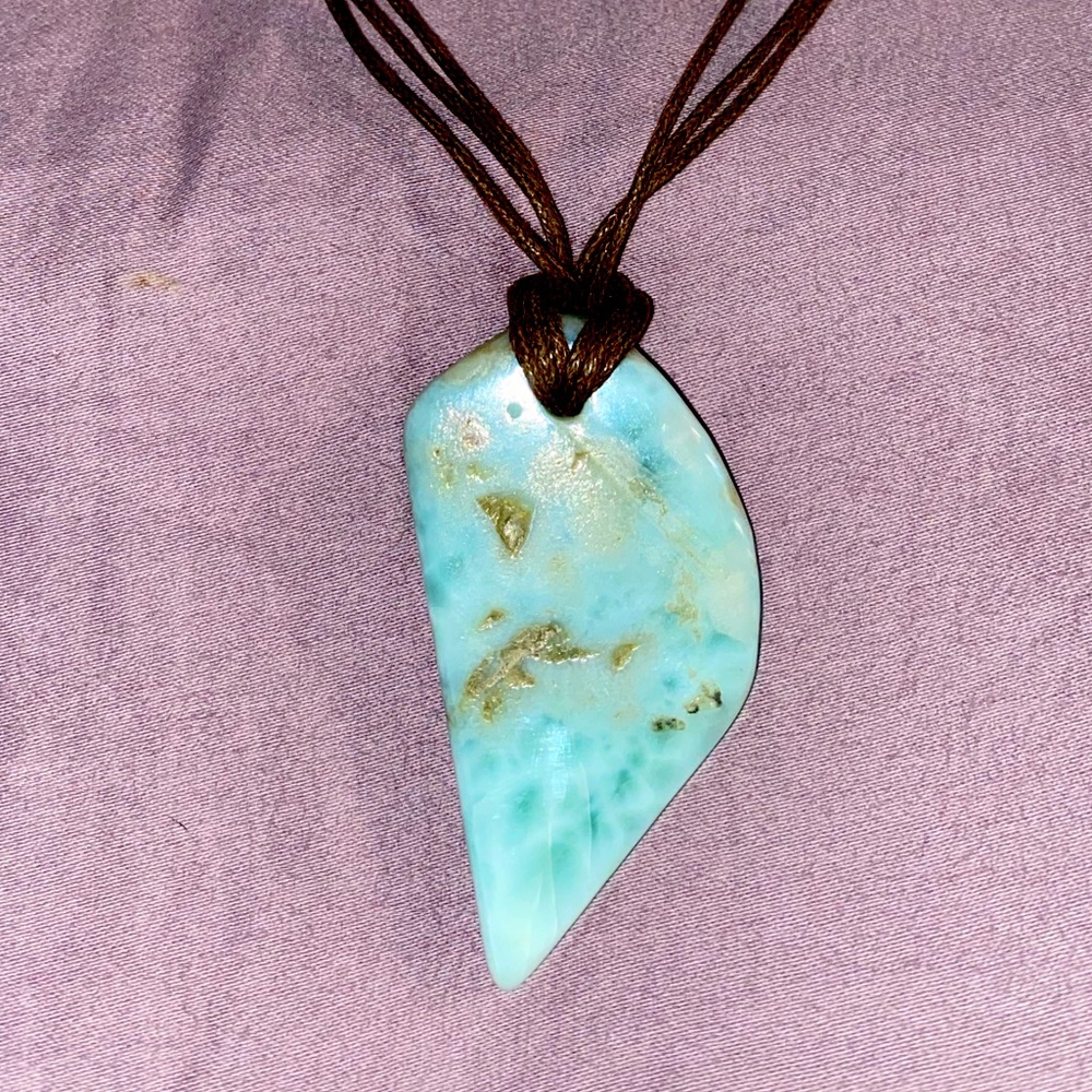 Authentic Dominican Larimar pendant